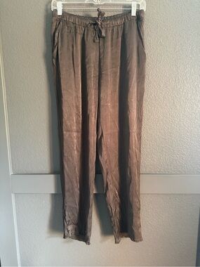 RAQUEL ALLEGRA • Sunday pant - black satin - size 1 small